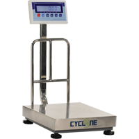 Cyclone 150 Bench and Platform Scale, 300 lbs. / 150 kg Capacity, 15-3/4" L x 19-7/10" W Toolneeds Inc.