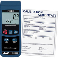 Thermo-an&eacute;mom&egrave;tre avec certificat ISO, Enregistrement des donn&eacute;es, Gamme de v&eacute;locit&eacute; d'air de 0,4 - 30 m/sec Toolneeds Inc.