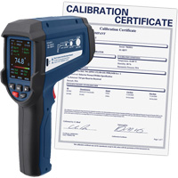 Thermom&egrave;tre infrarouge professionnel avec thermocouple de type K int&eacute;gr&eacute; et certificat d'&eacute;talonnage, -58 - 3362°F (-50 - 1850°C), 55:1, &eacute;missivit&eacute; Ajustable Toolneeds Inc.