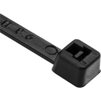 PA66 Cable Ties, 8" Long, 50 lbs. Tensile Strength, Black Toolneeds Inc.