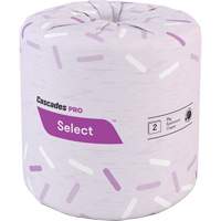 Papier hygi&eacute;nique Pro Select, 2 Pli, 500 Feuilles/Rouleu, Blanc Toolneeds Inc.