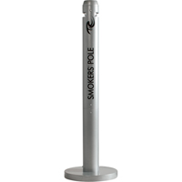Cendriers Smokers' Pole, Sur pied, Aluminium, Hauteur 41" Toolneeds Inc.