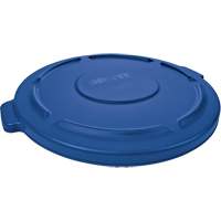 Brute&reg; Round Trash Can Top, Flat Lid, Plastic, Fits Container Size: 22-1/4" Dia. Toolneeds Inc.
