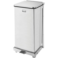 Defenders&reg; Square Step Can with Liner, Stainless Steel, 6.5 US gal. Capacity Toolneeds Inc.