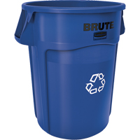 Contenants ronds pour le recyclage BRUTE, Vrac, Plastique, 44 gal. US Toolneeds Inc.