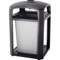 Landmark Series Waste Receptacle & Ash Tray, Plastic, 35 US gal. Capacity, 40" Height Toolneeds Inc.