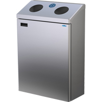 Wall Mounted Recycling Station, Bulk, Stainless Steel, 29 gal. Toolneeds Inc.