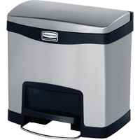 Slim Jim&reg; Waste Container, Stainless Steel, 4 US gal. Capacity Toolneeds Inc.