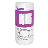 Rouleau d'essuie-tout de cuisine Pro Select, 2 Pli, 250 Feuilles/rouleau, 8" la, 11" lo Toolneeds Inc.