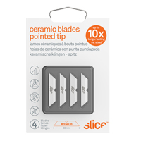 Slice Pointed-Tip Ceramic Box Cutter Blades, Single Style Toolneeds Inc.