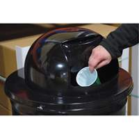 Couvercle pour baril &agrave; d&eacute;chets, Couvercle bomb&eacute;, M&eacute;tal, Convient aux contenants 23-1/2" dia. Toolneeds Inc.