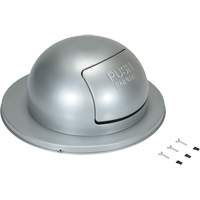 Couvercle pour baril &agrave; d&eacute;chets, Couvercle bomb&eacute;, M&eacute;tal, Convient aux contenants 23-1/2" dia. Toolneeds Inc.