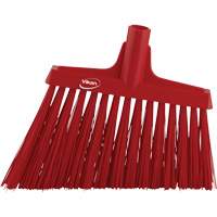 Angle Broom Head, X-Coarse Bristles, 12", Polyester, Red Toolneeds Inc.