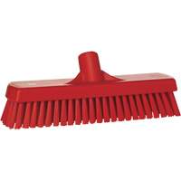 Deck & Wall Scrub Brush, Stiff Bristles, 12", Polyester, Red Toolneeds Inc.