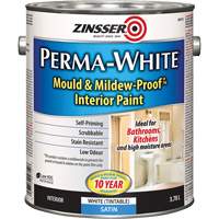 Perma-White&reg; Mold & Mildew-Proof Interior Paint, 3.78 L, Gallon, White Toolneeds Inc.