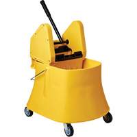 Ensemble de seau pour vadrouille et essoreuse Champ, Pression vers le bas, 7,5 gal. US (30 pintes), Jaune Toolneeds Inc.
