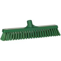 Combo Bristle Push Broom Head, Coarse/Fine Bristles, 16-1/2", Polyester, Green Toolneeds Inc.