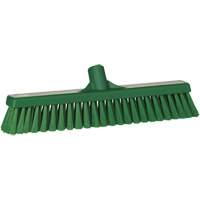 Small Particle Push Broom Head, Fine Bristles, 16-1/2", Polyester, Green Toolneeds Inc.