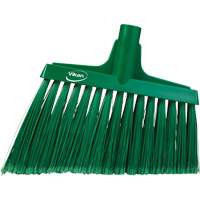 Angled Broom Head, Split Bristles, 11-1/2", Polyester, Green Toolneeds Inc.