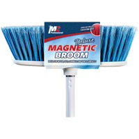 Flat Magnetic Indoor Broom with Handle, 48" Long Toolneeds Inc.