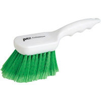 Short Handle Detail Brush, 9" L, Synthetic Bristles, Green Toolneeds Inc.