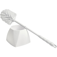 Bowl Brush with Caddy, 15-1/2" L, Polypropylene Bristles, White Toolneeds Inc.