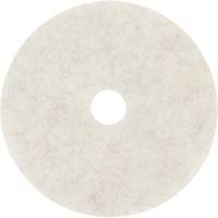 Natural Blend Pad, 17", Burnishing, White Toolneeds Inc.