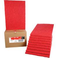 Carpet Bonnet Pad, 14" x 20", Buffing/Cleaning, Red Toolneeds Inc.