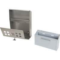 Smoking Receptacle, Wall-Mount, Stainless Steel, 1.6 Litres Capacity, 13-4/5" Height Toolneeds Inc.