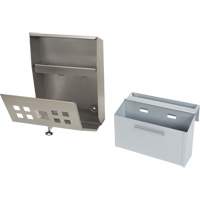 Smoking Receptacle, Wall-Mount, Stainless Steel, 1.6 Litres Capacity, 13-4/5" Height Toolneeds Inc.