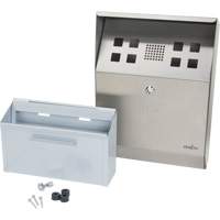 Smoking Receptacle, Wall-Mount, Stainless Steel, 1.6 Litres Capacity, 13-4/5" Height Toolneeds Inc.