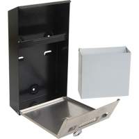 Cendrier, Montage mural, Acier inoxydable, Capacit&eacute; 1 Litre, Hauteur 11-4/5" Toolneeds Inc.