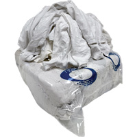 Wiping Rags, Cotton/Fleece, White, 25 lbs. Toolneeds Inc.