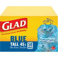 45L Recycling Bags, Regular, 24" W x 28" L, Blue Toolneeds Inc.
