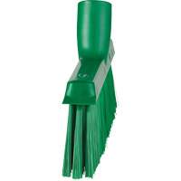 Dustpan Broom with Angled Thread, Medium Bristles, 10", Polyester, Green Toolneeds Inc.