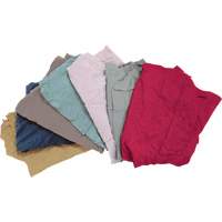Recycled Material Wiping Rags, Fleece, Mix Colours, 10 lbs. Toolneeds Inc.