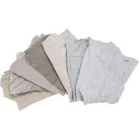 Recycled Material Wiping Rags, Cotton, White, 10 lbs. Toolneeds Inc.