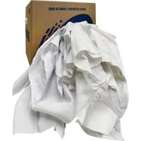 Recycled Wiping Rags, Cotton, White, 10 lbs. Toolneeds Inc.
