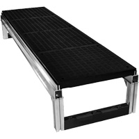 FOUNDATION Smooth Modular Aluminum Work Platform Kit, 18" W x 72" D, 400 lbs. Capacity, All-Welded Toolneeds Inc.