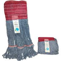 Wide-Band Mop Head, Antimicrobial/Floor Finishing/Specialty, Cotton/Rayon/Synthetic, Loop Style Toolneeds Inc.