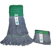 Wide-Band Mop Head, Antimicrobial/Floor Finishing/Specialty, Cotton/Rayon/Synthetic, Loop Style Toolneeds Inc.