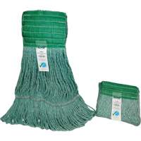 Wide-Band Mop Head, Antimicrobial/Floor Finishing/Specialty, Cotton/Rayon/Synthetic, Loop Style Toolneeds Inc.