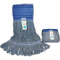 Wide-Band Mop Head, Antimicrobial/Floor Finishing/Specialty, Cotton/Rayon/Synthetic, Loop Style Toolneeds Inc.