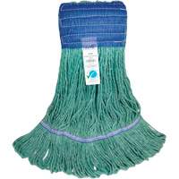 Wide-Band Mop Head, Antimicrobial/Floor Finishing/Specialty, Cotton/Rayon/Synthetic, Loop Style Toolneeds Inc.