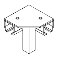 Floor Mount Curtain Partition 90° Corner Connector Toolneeds Inc.