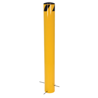 Pour-In-Place Bollards, Steel, 36-1/2" H x 5-9/16" W, Yellow Toolneeds Inc.