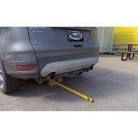 Fold-Down Bollards, Steel, 42" H x 1-3/4" W, Yellow Toolneeds Inc.