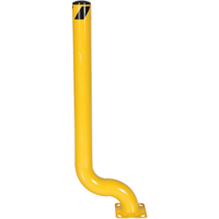 Offset Bollard, Steel, 54" H x 4-1/2" W, Yellow Toolneeds Inc.