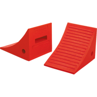 General Purpose Wheel Chocks, Polyurethane, Orange, 8" W x 11-1/4" D x 8-1/4" H Toolneeds Inc.