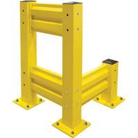 Barri&egrave;re de s&eacute;curit&eacute; de qualit&eacute; industrielle, Acier, 19" lo x 12" h, Jaune s&eacute;curit&eacute; OSHA Toolneeds Inc.